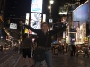 First steps in Times Square